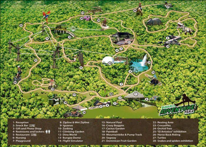 Carte Bavaro Adventure Park